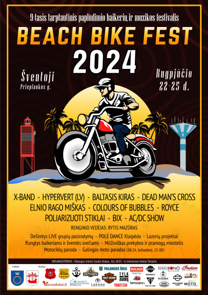 Tarptautinis baikerių ir muzikos festivalis „BEACH BIKE FEST“ rugpjūčio 22-25 dienomis sugrįžta į...