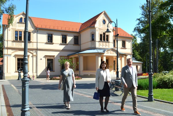 Finansų ministrei G. Skaistei pristatyti Palangos investiciniai projektai bei Savivaldybei...