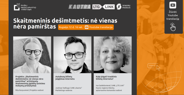 Nuotolinė projekto „Skaitmeninis dešimtmetis: nė vienas nėra pamirštas“ paskaita