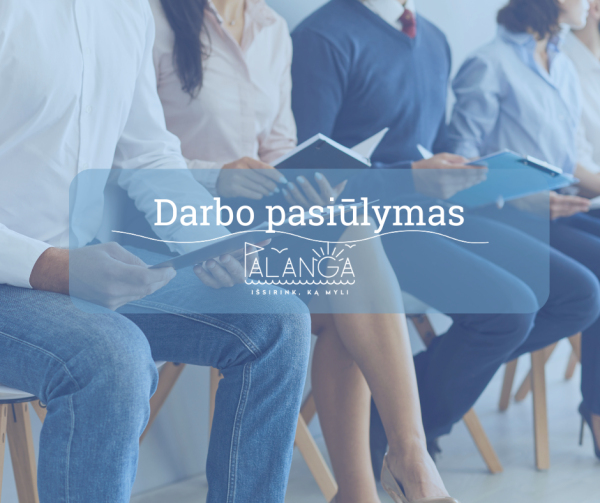Kviečiame užimti jaunimo reikalų koordinatoriaus pareigas tarnybinio kaitumo būdu