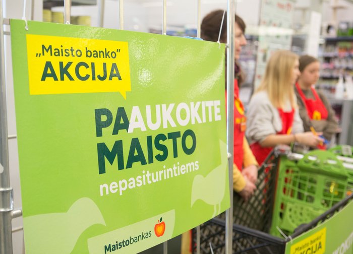 Jau šį penktadienį „Maisto banko“ akcija: daugėja būtiniausių produktų įsigyti negalinčių...