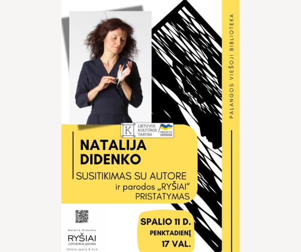 Susitikimas su menininke iš Ukrainos Natalija Didenko