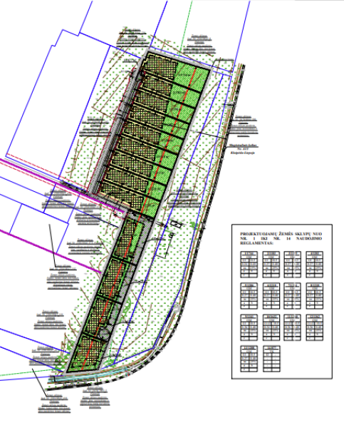 Parengtas Vilimiškės rajono detalaus suplanavimo projekto koregavimas žemės sklypuose, kurių...