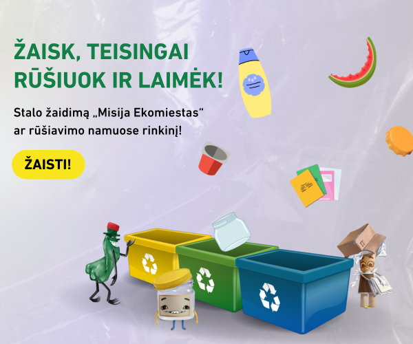 Siūlo žaisti su „atliekomis“– rado naują būdą mokyti lietuvius rūšiuoti. Pristatomas pirmasis...
