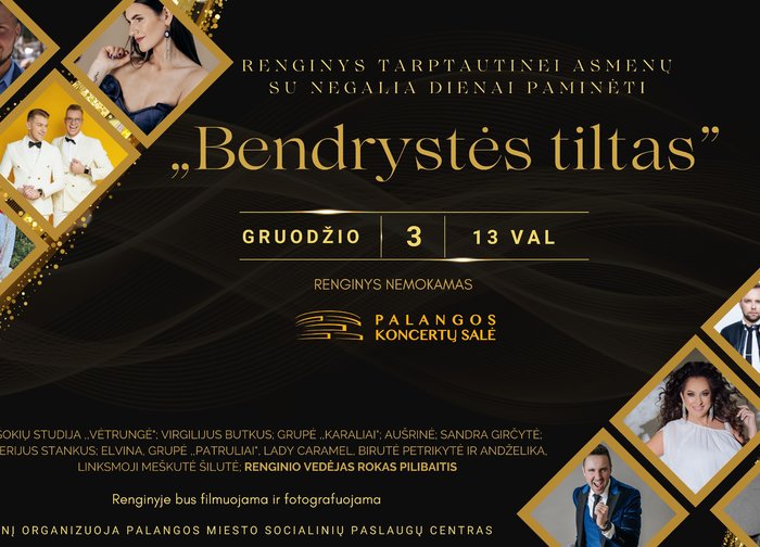 Kviečiame dalyvauti renginyje "Bendrystės tiltas“