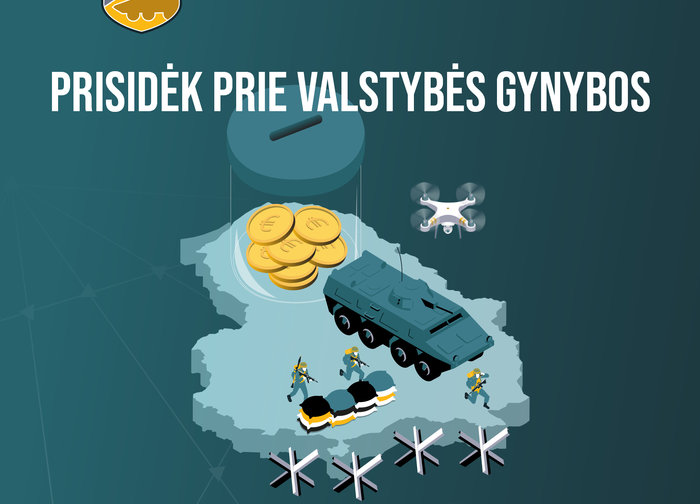 Kviečiame aukoti Valstybės Gynybos fondui ir taip prisidėti prie Lietuvos kariuomenės stiprinimo