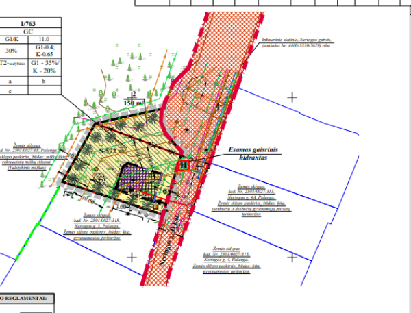 Pakoreguoti Palangos miesto centrinės dalies detaliojo plano koregavimo teritorijoje tarp...
