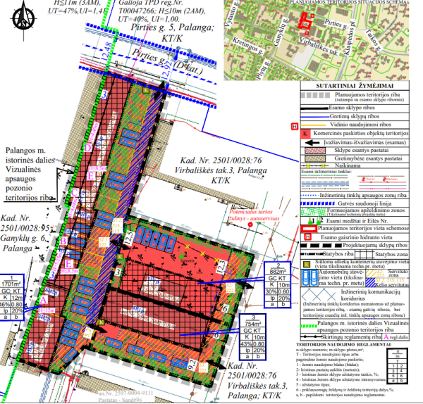 Pakoreguoti Palangos miesto centrinės dalies detaliojo plano koregavimo žemės sklype Pirties g....