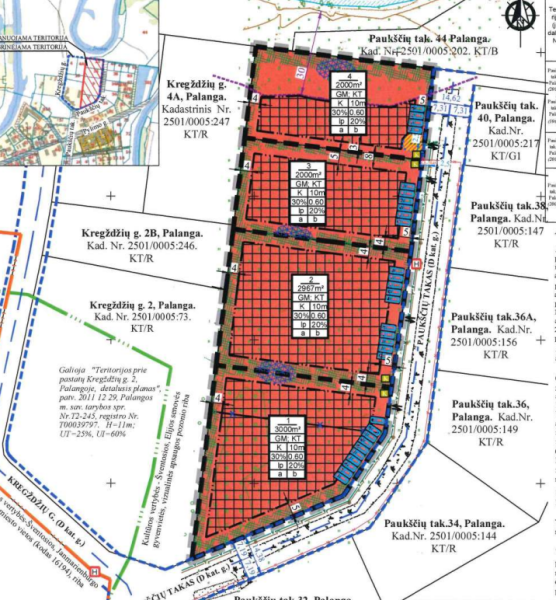Pritarta Šventosios gyvenvietės detaliojo plano koregavimo žemės sklypuose Paukščių takas 7, 9,...