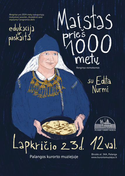 Kvietimas į suaugusiųjų mokymosi savaitės renginį Palangos kurorto muziejuje