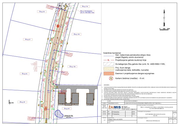Visuomenės informavimas apie parengtus projektinius pasiūlymus „Žibų g. atkarpos nuo Žibų g. 89...