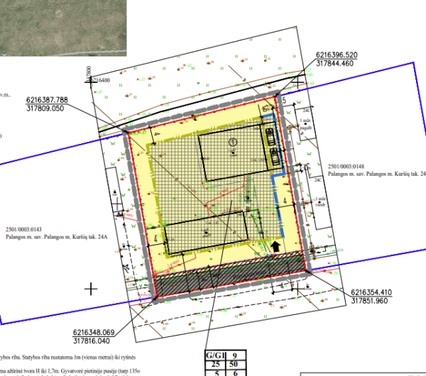 Parengtas žemės sklypo, kurio kadastrinis Nr. 2501/0003:60 (prie Kuršių t.), Palangoje, detaliojo...