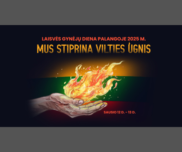 Laisvės gynėjų diena Palangoje 2025: „Mus stiprina vilties ugnis“