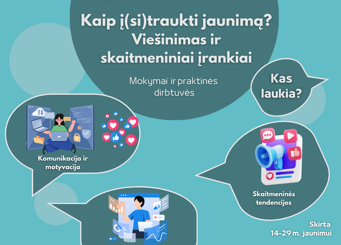 Vasario 26 d. Viešojoje bibliotekoje - nemokami mokymai jaunimui (ir ne tik) - „Kaip į(si)traukti...