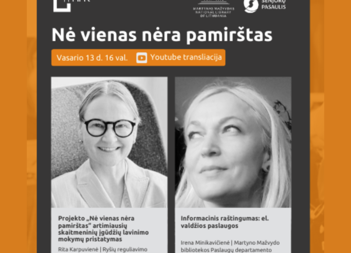 Kviečiame registruotis į nuotolinę paskaitą "Informacinis raštingumas: el. valdžios...