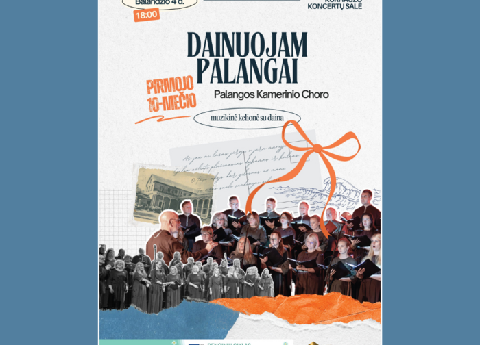 Palangos kamerinis choras kviečia į koncertą „Dainuojam Palangai“