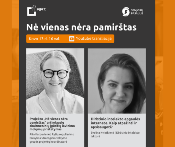 „Nė vienas nėra pamirštas“  ir vėl Jus kviečia į nuotolinę paskaitą!