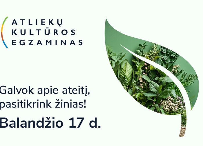 Balandžio 17 d. – Atliekų kultūros egzaminas! Užsiregistruokite ir dalyvaukite