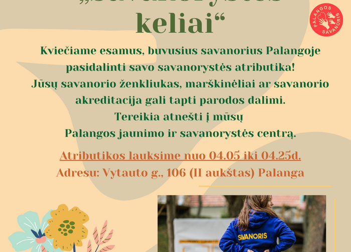 Kviečiame jus prisijungti prie nuostabios iniciatyvos – parodos „Savanorystės keliai“