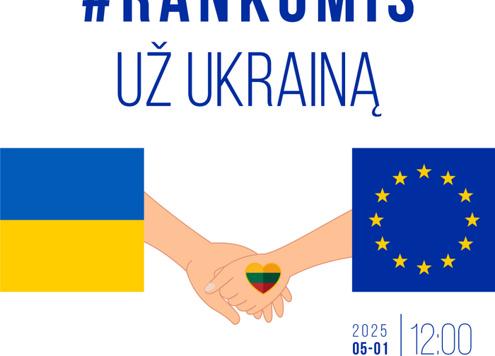 Kviečiame prisidėti prie akcijos „Rankomis už Ukrainą“