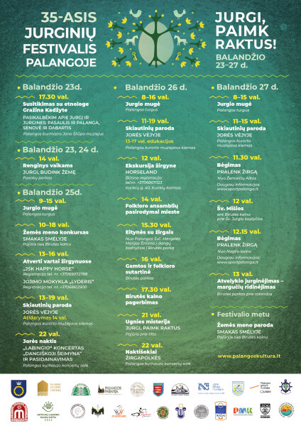 Jubiliejinis 35-asis Jurginių festivalis „Jurgi, paimk raktus!“ balandžio 23–27 d. Palangoje