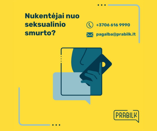 Balandis - seksualinio smurto prevencijos mėnuo