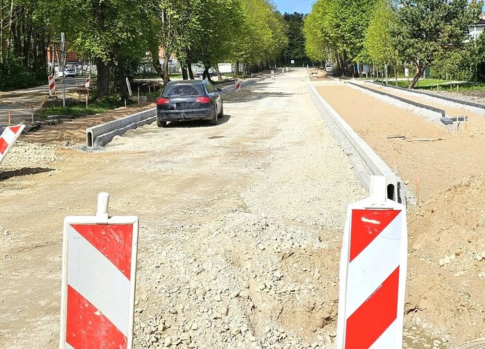 Tęsiami Kunigiškių gatvės tvarkymo darbai