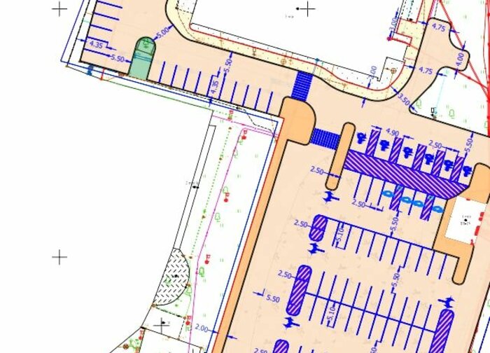 Prie miesto poliklinikos bus įrengta moderni automobilių stovėjimo aikštelė