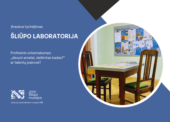 Muziejus kviečia kartu tyrinėti Šliūpo laboratorijoje