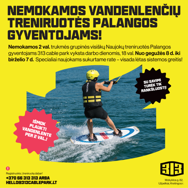 Nemokamos treniruotės Palangos gyventojams