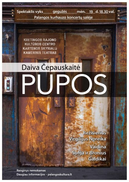 Kartenos teatro dovana Palangai - spektaklis "Pupos"