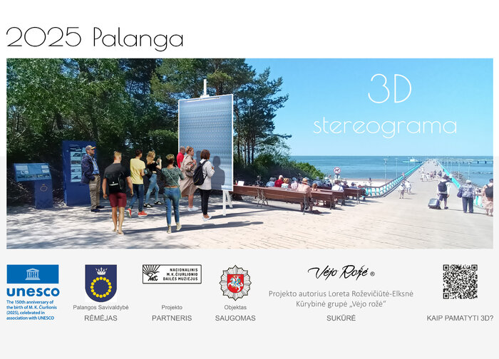 Ties jūros tiltu - 3D autostereogramos paroda „Trimatė Jūros sonata“. Įminkite trimačio kūrinio...