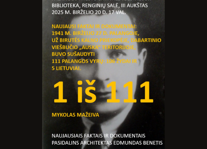 1 iš 111: Mykolas Mažeiva 