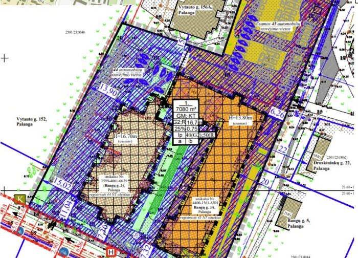 Parengtas Palangos miesto centrinės dalies detaliojo plano koregavimas žemės sklype Bangų g. 3,...