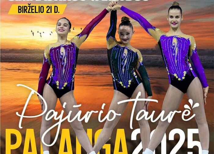 Birželio 21 d. Palangopje - Lietuvos aerobinės gimnastikos varžybos "Pajūrio Taurė 2025”....