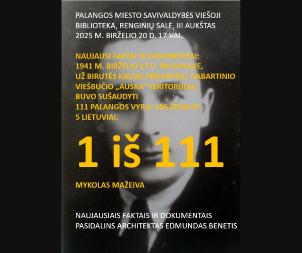 1 iš 111: Mykolas Mažeiva 