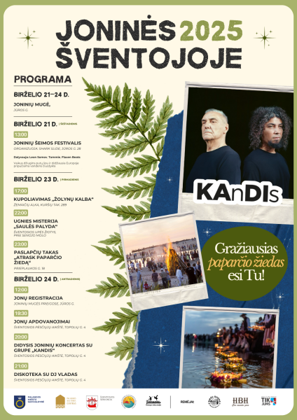 Kupoliavimo paslaptys ir išskirtinis Joninių laužas Šventojoje. Programa