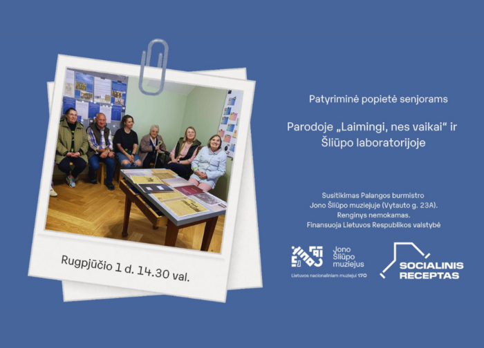 Patyriminė popietė parodoje „Laimingi, nes vaikai“ ir Šliūpo laboratorijoje