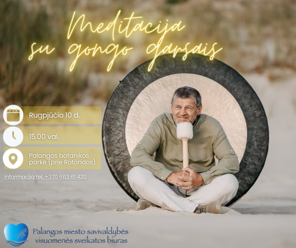 Meditacija su gongo garsais