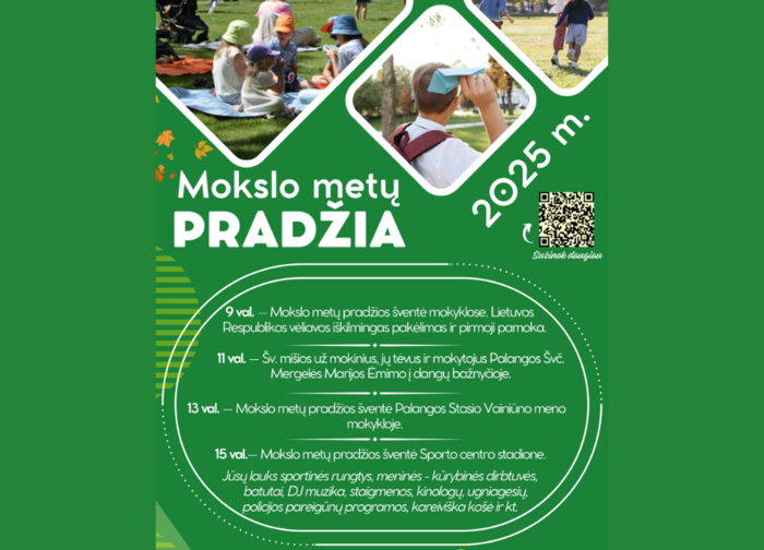Palanga kviečia į Mokslo metų pradžios šventę