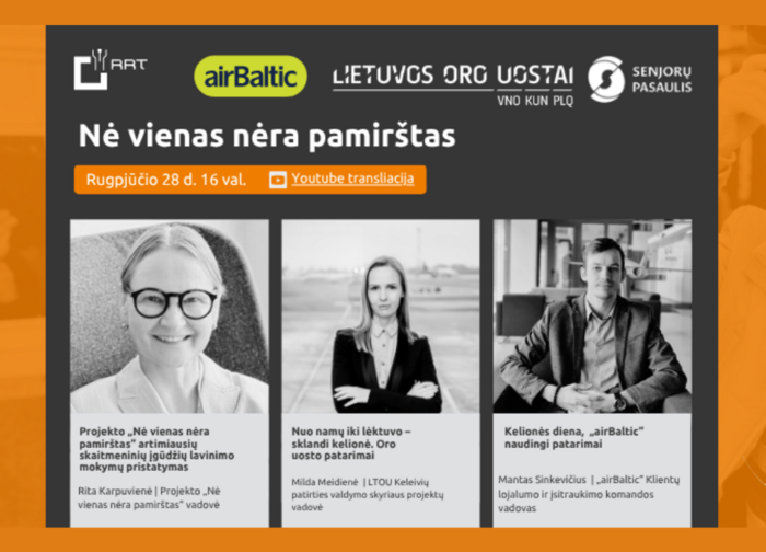 Ir vėl projekto „Nė vienas nėra pamirštas“ nuotolinė paskaita!