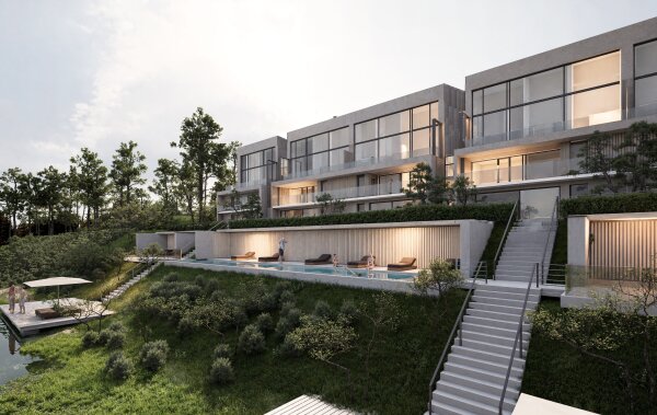 Visuomenės informavimas apie parengtą trijų komercinių pastatų paskirties grupės, viešbučių...