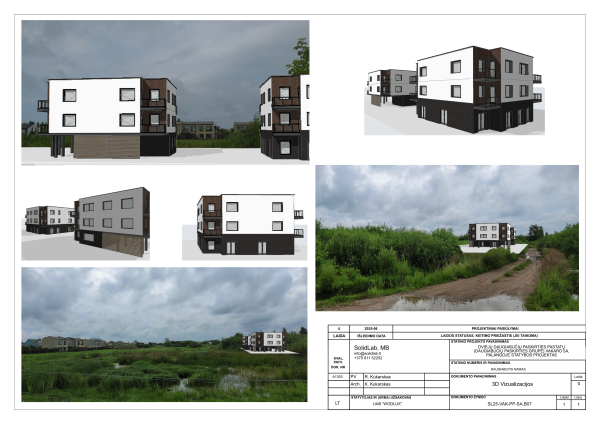Visuomenės informavimas apie parengtą „Dviejų daugiabučių paskirties pastatų (daugiabučių...