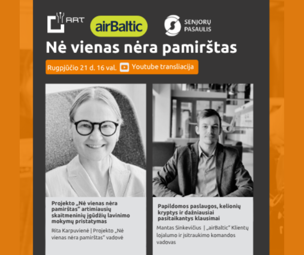 Kviečiame į nuotolinę paskaitą "Papildomos paslaugos, kelionių kryptys ir dažniausiai...