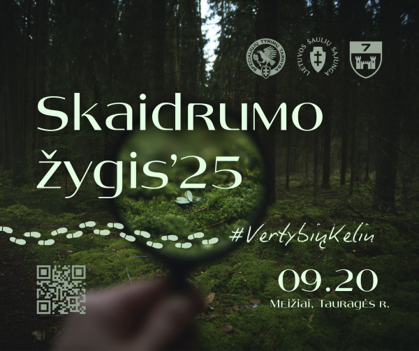 Kviečiame dalyvauti „Skaidrumo žygyje‘25“ Tauragės rajone