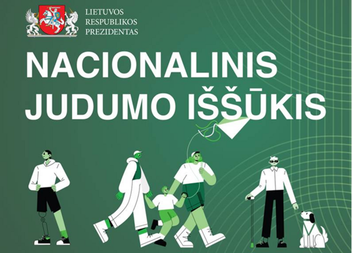 Nacionalinis judumo iššūkis – jau rytoj!