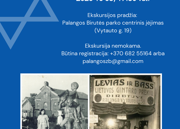 Palangos žydų bendruomenė kviečia į ekskursiją „Palangos žydų paveldo pėdsakais“