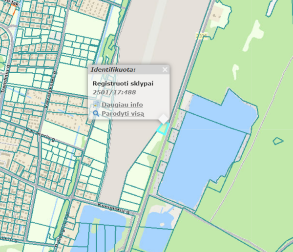 Gautas prašymas pakeisti žemės sklypo, kurio kad. Nr. 2501/0017:488, Palangoje, naudojimo būdą