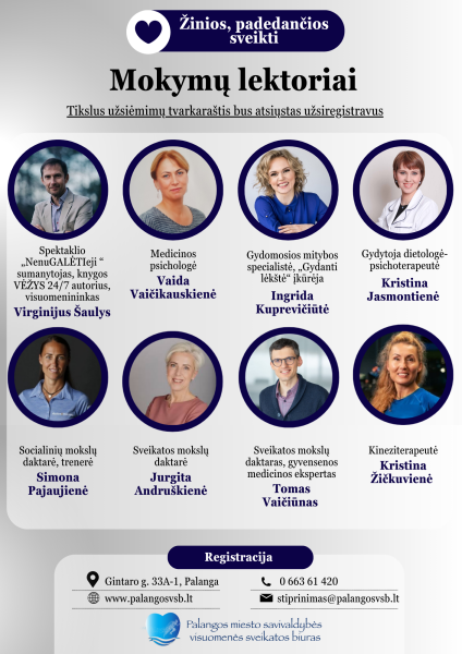 Mokymai "Sveikata kasdienybėje“