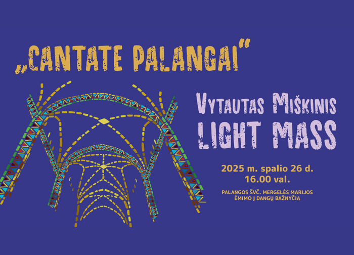 Vytauto Miškinio „Light Mass“ iš pasaulio scenų – į Palangos bažnyčią